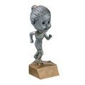 Resin Female Track Runner Bobble Head - 6"